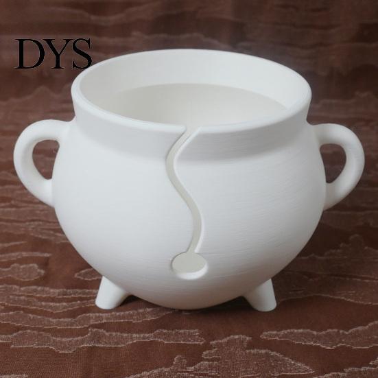 Yarn Storage Bowl 3D Printed Bowl, Smooth Rotating Circular Knitting Tool for Crochet Accessory Gift Thread, Tangle Free Holder Weaving Supplies Dark