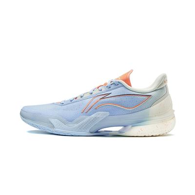 Li Ning Blade 5 Slip Resistant Coverage Lightweight Rebound Low Top Performance Basketball Shoes Men's Blue White ABAU101-8