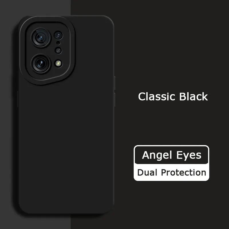 

Angel Eyes Square Liquid Silicone Phone Cover для OPPO Find X5 Pro 5G 360 Защитный мягкий противоударный чехол FindX5 X5Pro Сумки OPPO Find X5