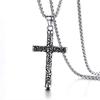 Vintage Viking Compass Pendant Necklace Men Fashion Metal Charm Gift Jewelry Accessory