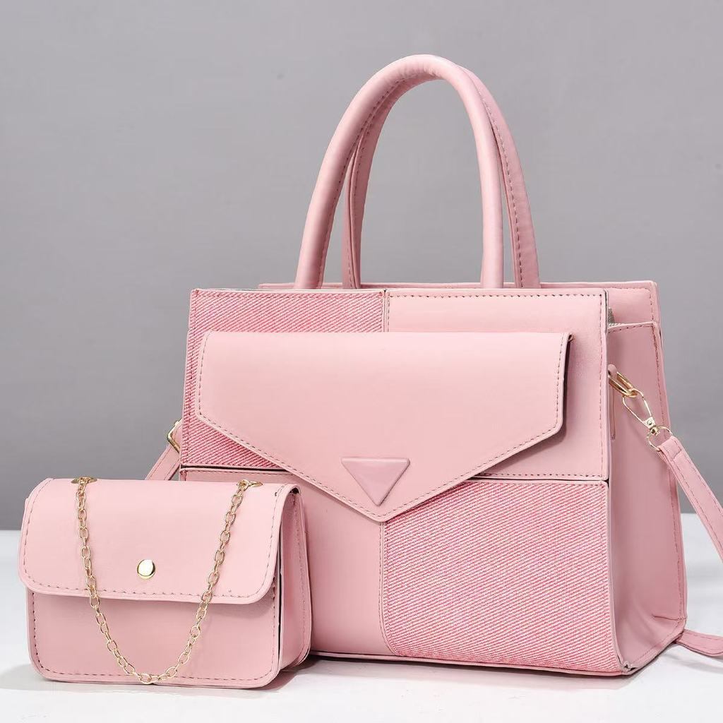 Pu Patching Crossbody Bag With Contrast Color Blocks And Magnetic Closure For Daily Use
