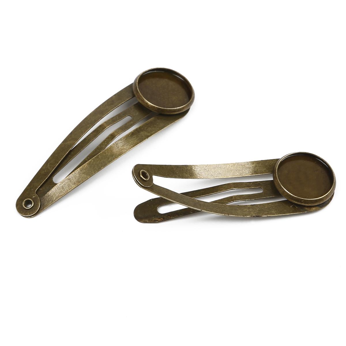 

Iron Water Droplet Hair Clip (can be embedded) For DIY Accessories