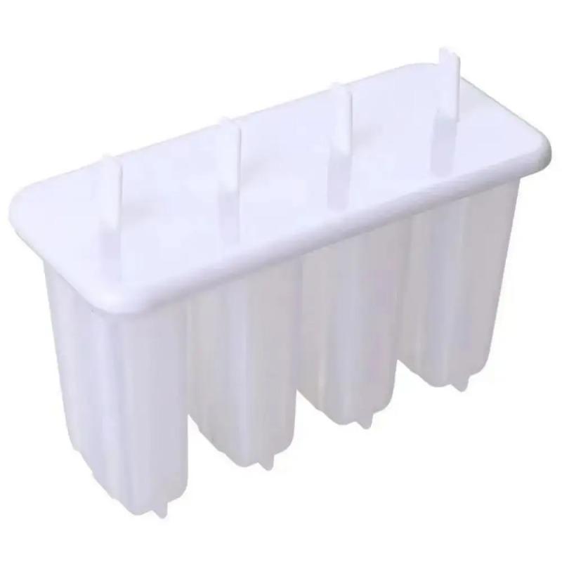 Stampo per ghiaccioli a 4 aste con coperchio Fatto in casa Ghiaccioli ai fagioli mung Fatto in casa Gelato Fatto in casa Stampo per gelato congelato
