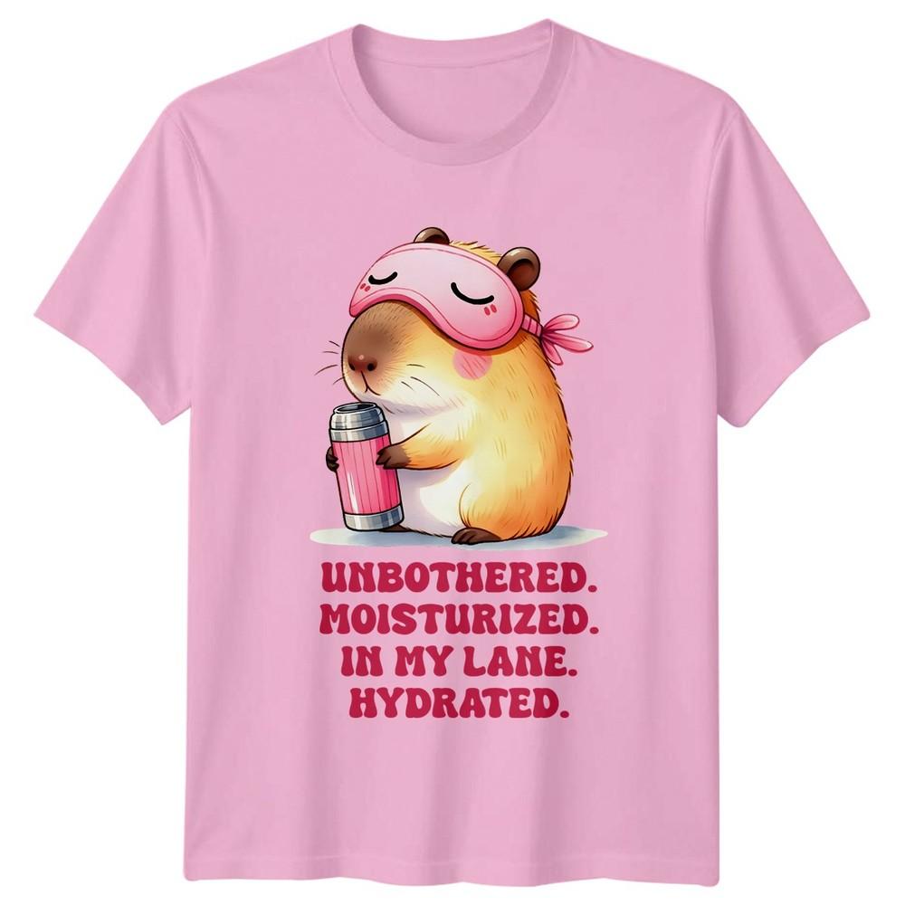 Unbothered Moisturised In My Lane Hydrated TShirt Capybara Animal Lover And Her