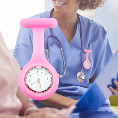 Γυναικείο Ρολόι Τσέπης Silicone Quartz Movement Nurse Fob καρφίτσας για το σπίτι