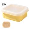Food Grade Silicone Soap Dish Portable Box with Lid, Travel Mini Square Waterproof Container for Hiking Case, Reusable Camping Gym And Home