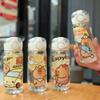 400ML Capybara Straw Water Bottles Transparent Drink Cup Cute Children's Water Cup  Sports Fitness
