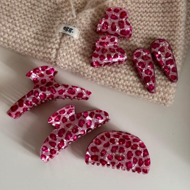 Leopard Print Hair Claws Clip High Sense Design Luxury Hair Accessories for Women Korean Autumn and winter hair accessories