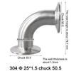 Tri Clamp 90 Degree Elbow Stainless Steel for Sanitary Processing 1 5 4