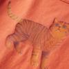 T-shirt enfants à manches longues imprimé chat 2 couleurs et 5 dimensions disponibles