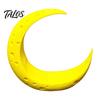 Durable Moon Figurine 3D Printed Ornament, Crescent with Realistic Lunar Surface, Miniature Scene Decor Decoration Accessory for Diorama Figurines,