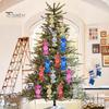 6Pcs Christmas Candy Pendants Hanging Decorations Lanyard Design Bright Color Xmas Tree Candy Ornaments