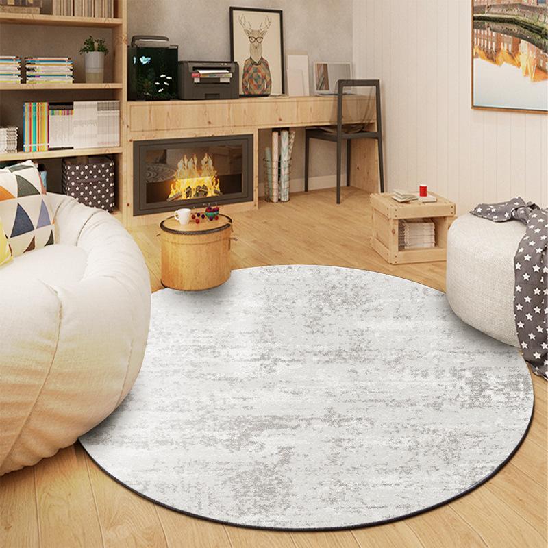 Round Carpet Simple Geometry Living Room Coffee Table Carpet Bedroom Bedside Computer Rocking Chair Mat