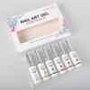 6pcs/set Platinum Gel Liner Nail Polish Kit For Hook Line Painting Gel Semi-permanent Varnish Platinum Gel Nail Art Liner Color Set