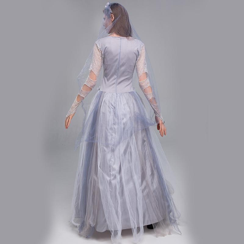 New Halloween costumes scary ghost bride dress ghost zombie costume masquerade costume