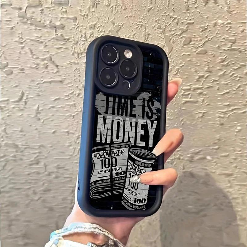 Grafický kryt na telefon s ilustrací dolarové bankovky pro IPhone 16 15 14 13 12 11 Pro Max Mini XR XS 7 8 Plus Měkký nárazuvzdorný zadní kryt