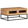 Day and Night - Day and Night Solid Acacia Wood Coffee Table 90x60x40 Cm