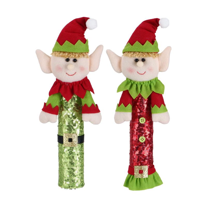 New 2/1PC Christmas Refrigerator Handle Cover Cloth Elf Santa Microwave Kitchen Fridge Door Knob Protector Xmas Decorations Home