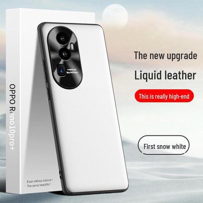 Liquid Leather Shell Protective Cover for Oppo Reno 10 Pro+ Smartphone, Anti-fall Design, One-piece Shipping Available.