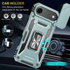 For iPhone 17 Air Case Kickstand Slide Lens Lid PC+TPU Drop