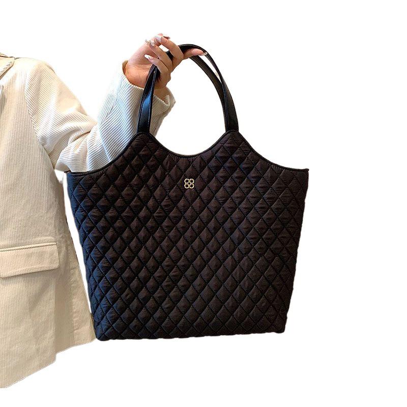 Sense Bag Damen Große Kapazität Rautenmuster Oxford Tote - Herbst/Winter Kollektion 2024