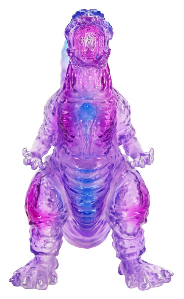 Character Content Production Middle Size Series Godzilla EX Godzilla 4th Form Radiant Heat Ray Clear Purple Approximately 135mm PVC Soft Vinyl Figure