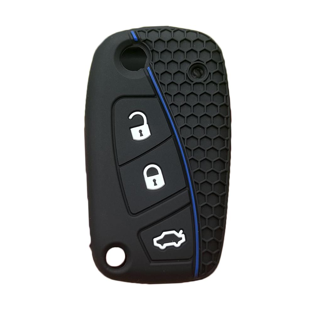 For Fiat PANDA IDEA DUCATO BRAVO 500 DOBLO GRANDE STILO PUNTO MINIBUS Remote Silicone Car Key Case Rubber Holder Cover Protector