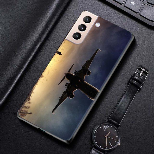 

Чехол для Samsung Galaxy S21 S20 S10 S9 S8 Plus Ultra 5g S10lite S10e S7edge S20 S21 Fe, самолет Fly Travel Cloud Plane For Samsung S21 Plus