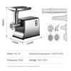 Electric Meat Grinder 110V/220V Household Multifunctional Stainless Steel Food Grade Meat Grinder Meat Grinder Sausage Machine
