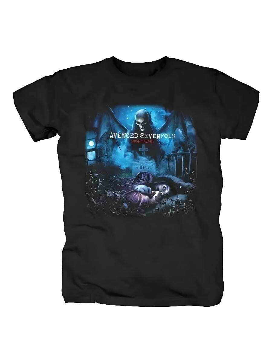 Harajuku Metalcore Avenged Sevenfolds Rock T Shirt Hip Hop Streetwear T Shirt Heavy Metal Fashion Casual T Shirt Unisex1 S