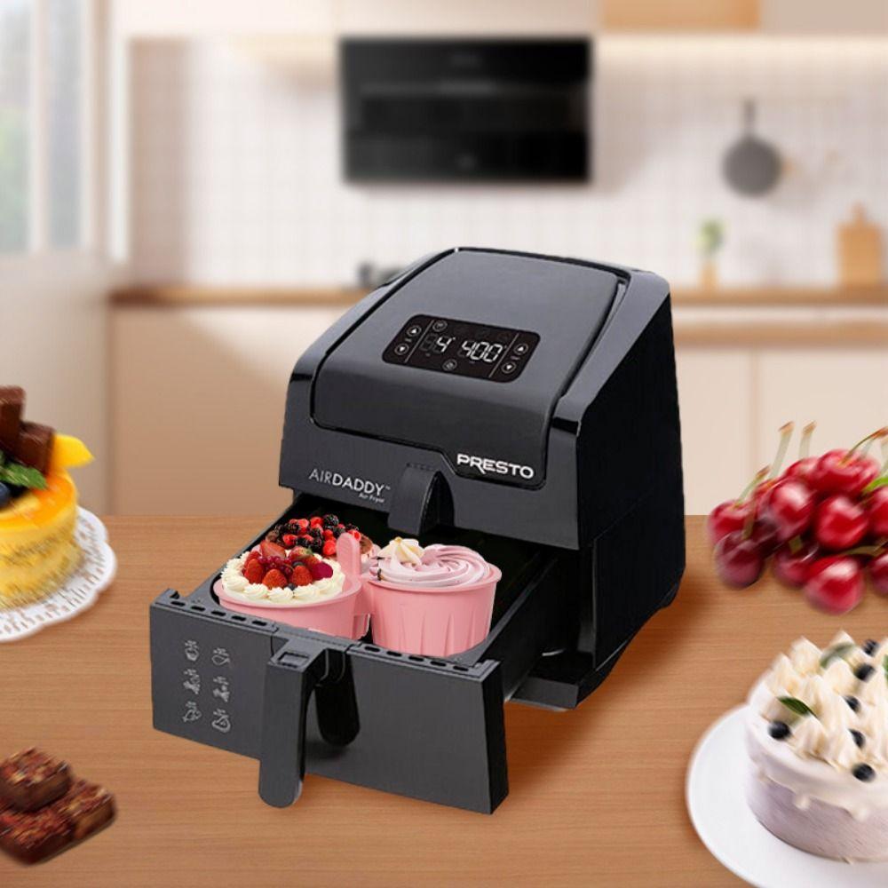 Reusable Design Air Fryer Egg Mold Silicone Silicone Muffin Pan Steamed Egg Mold  Home Cooking