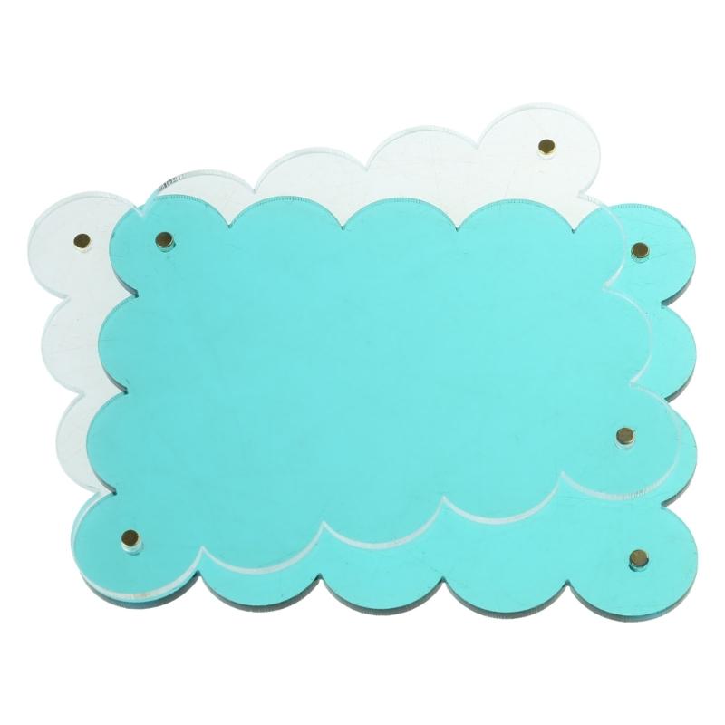 Akrylowa Przezroczysta Karbowana Ramka na Zdjęcia Przezroczysty Magnetyczny Uchwyt na Zdjęcia do Ekspozycji na Blacie Dekoracja Pokoju Dziecięcego