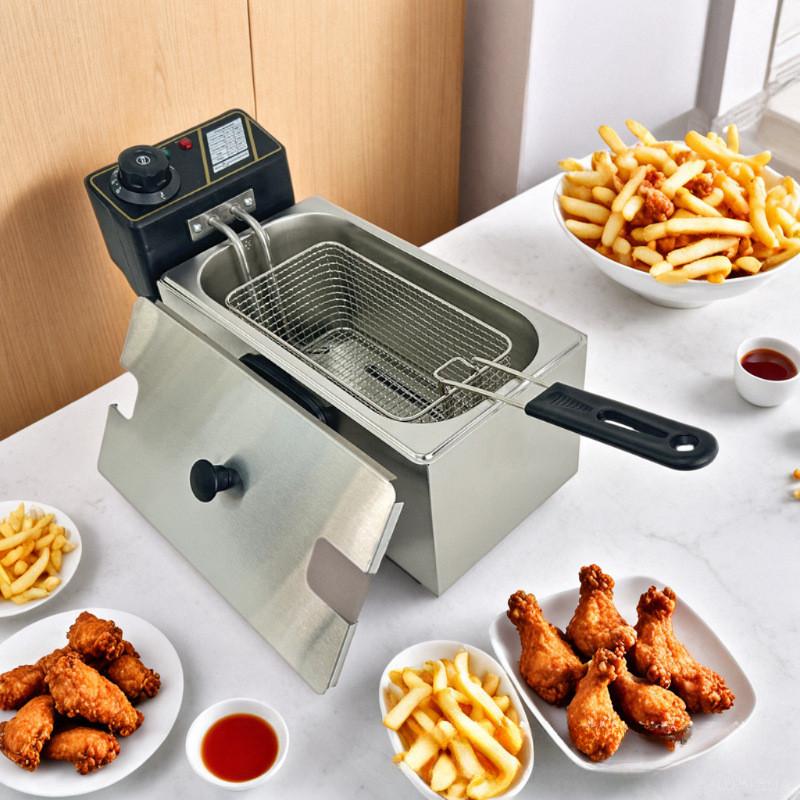 

Фритюрница электрическая большой емкости настольная с точным контролем температуры кухонная многофункциональная машина для картофеля фри