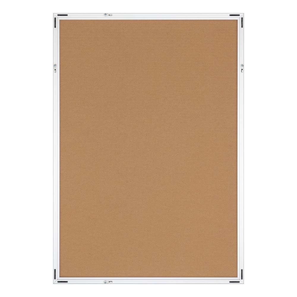 Nakabayashi Aluminum Poster Frame, One-Push Panel, B2 Size, Silver, F-PA-103-SV