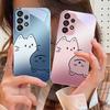 Advanced Cat Color For Samsung Galaxy S10 4G S20 11E 30 S21 21 22 S24 Fe Pro S23 S25 Ultra 5G S9 Tempered Glass Phone Case