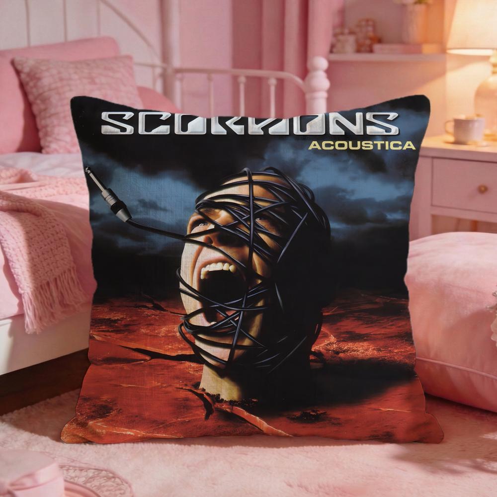 Scorpions Band Hot Cushion Cover Premium Comfort Reversible Pillow Cove Two In One Design For Any Room  Car Interior