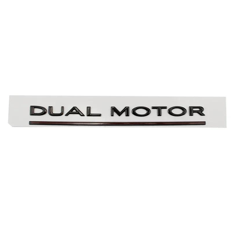 Metal ABS Car Styling Trunk Rear Tail Body Side Badge Sticker for Tesla Model 3 S X Y DUAL MOTOR Emblem Exterior Accessories
