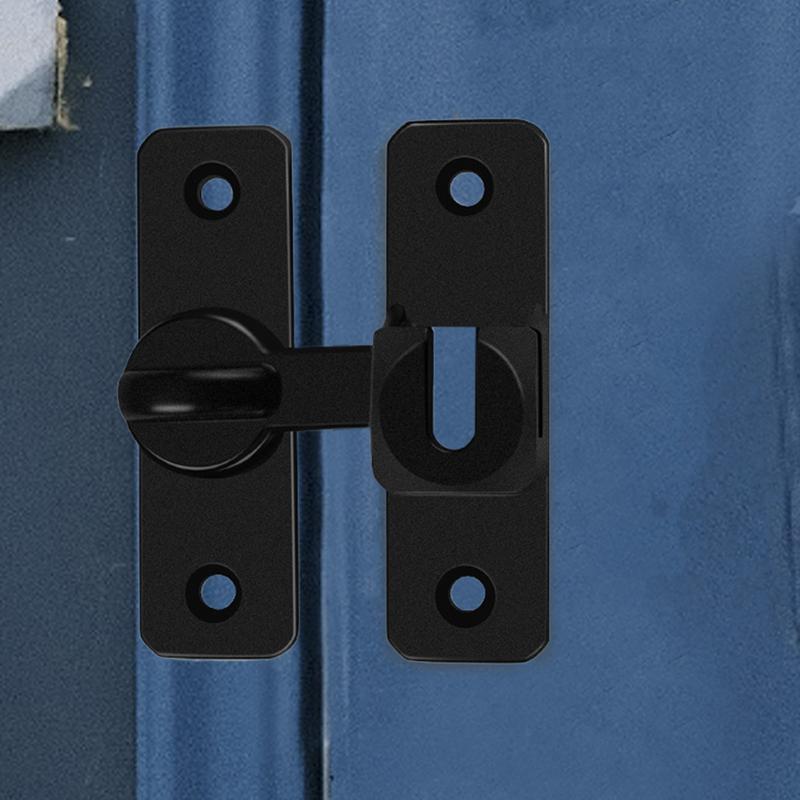 Barn Door Lock Heavy Duty Bar Door Lock Stainless Steel Safety Latches Household Gate Protection Tool For Shutters Shed Room