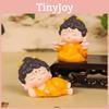 Resin Blessing Buddha Bodhisattva Lotus Figurine Car Ornament Mini Gift Decor