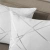 2PCS weiß grau Kissenbezug Sofa Home Dekoration geometrische Streifen ein Stil Kissenbezüge für Couch Büro 45X45