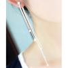 Women's Alloy Long Rhinestone Dangle Cocktail Tassels Drop Party Linear Earrings