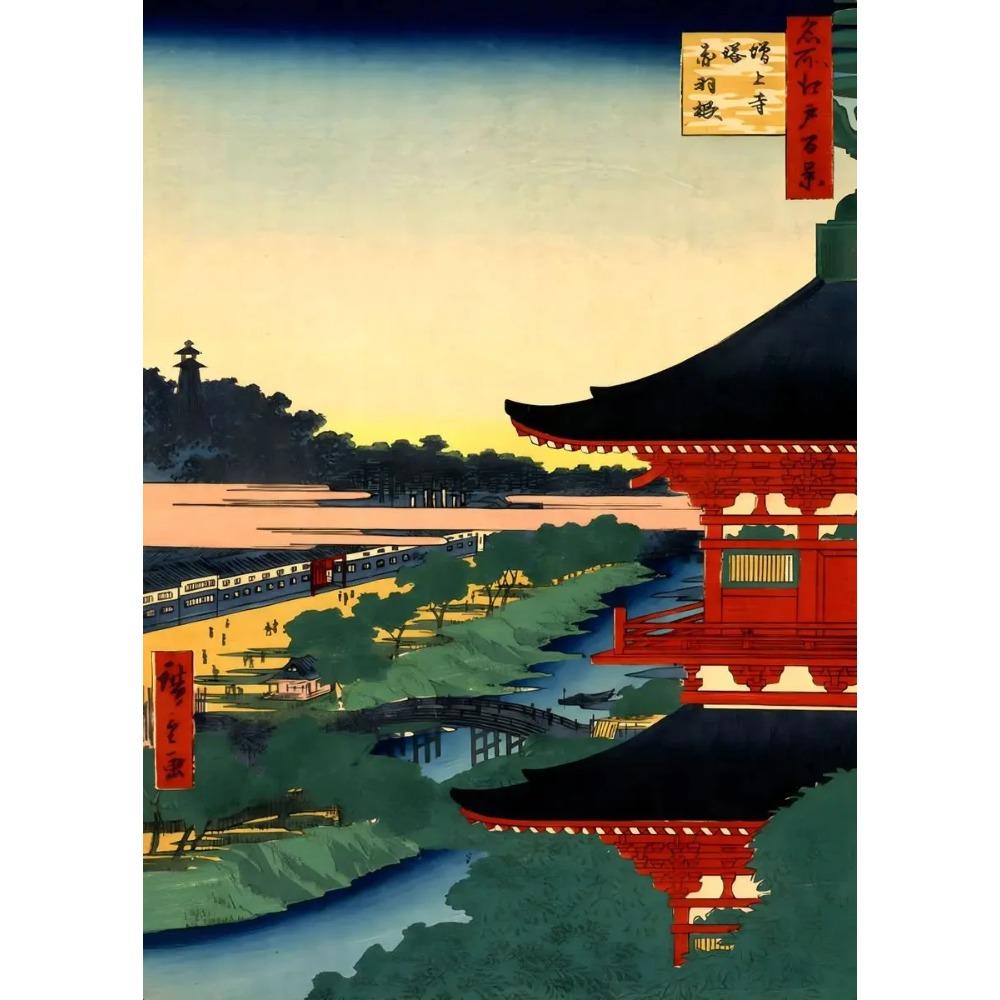 Japanese Landscape Ukiyo-e Kawase Hasui Artworks Art Poster Vintage Canvas Painting Wall Print Picture Room Home Decoration