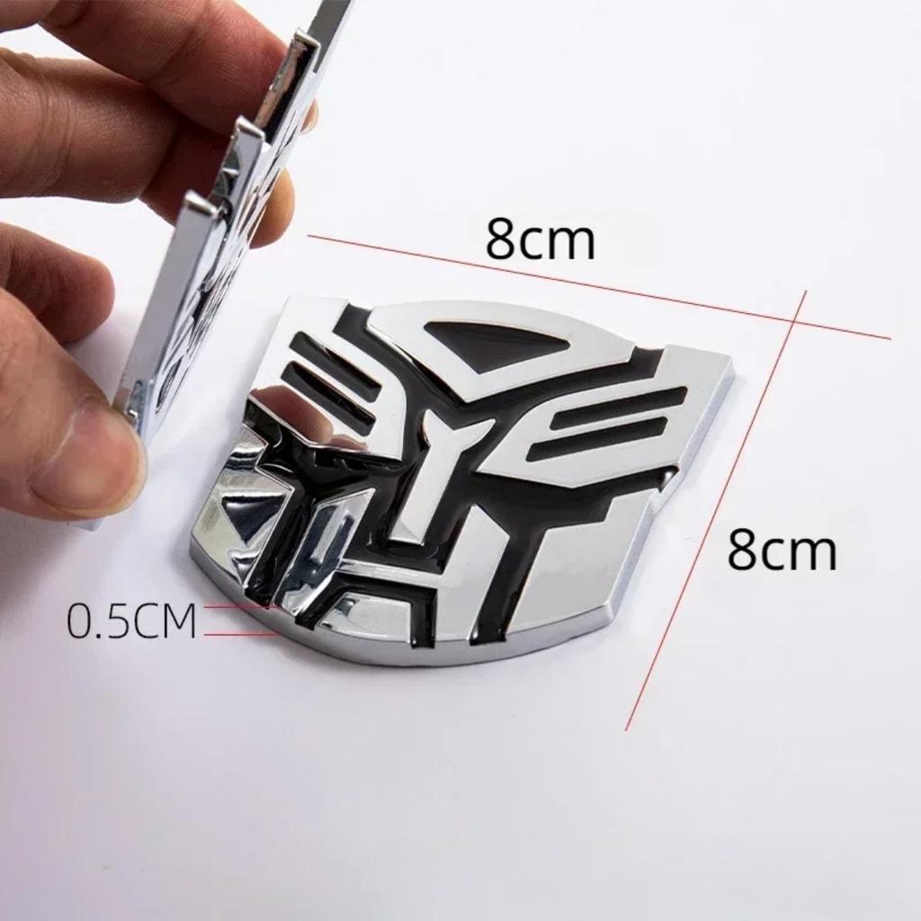 3D  Car Logo Scratched Stickers Cosplay Car Side Fender Rear Trunk Emblem Badge Sticker Decoration Accessories