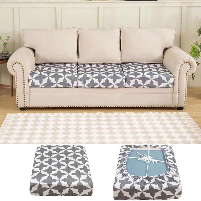 String Printed Sofa Seat Cover Sofa Slipcovers  Soft Stretch Elastic Funiture Protector For Pets