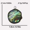 6pcs Real Natural Abalone Shell Geometric Charm Stainless Steel Charms For Jewelry Making Supplies Ocean Pendants DIY Materials