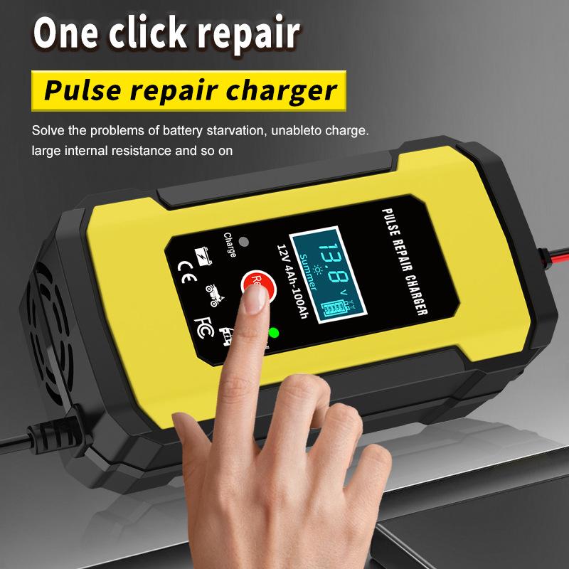 12V 6A Smart Charger for Car and Motorcycle Batteries