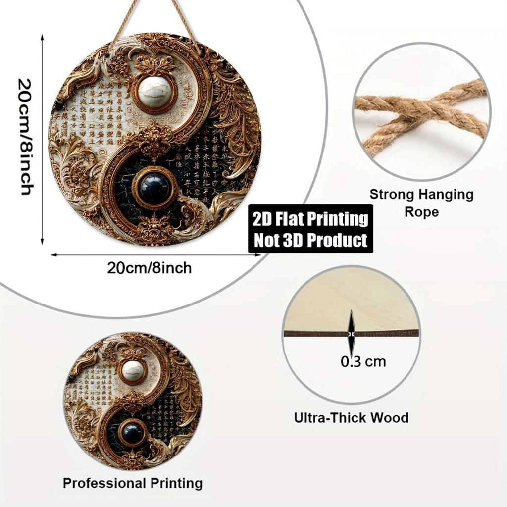 2D Flat Metal Wall Sign Decor