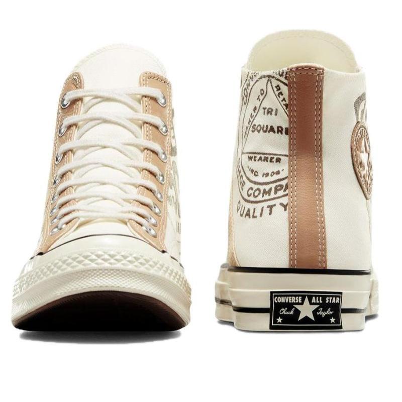 Converse Chuck Taylor All Star CX Comfortable and Versatile High-top Canvas Shoes Unisex Light Brown