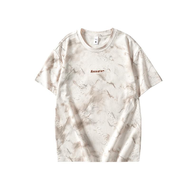 Loose Short-sleeved T-shirt for Men's Summer New Retro Half-sleeved Shirt