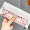 Oversized Blue Light Blocking Eye Protection Glasses Women's Yellow Lens Pink Lens Optical Spectacle Eyeglasses EMA